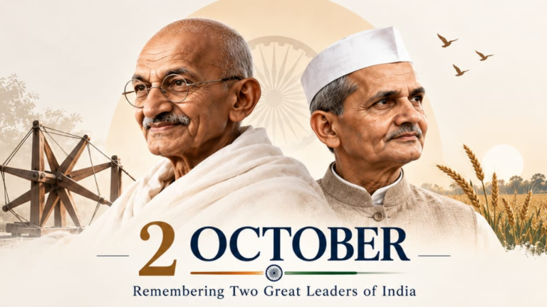 2 October – Remembering Two Great Leaders of India